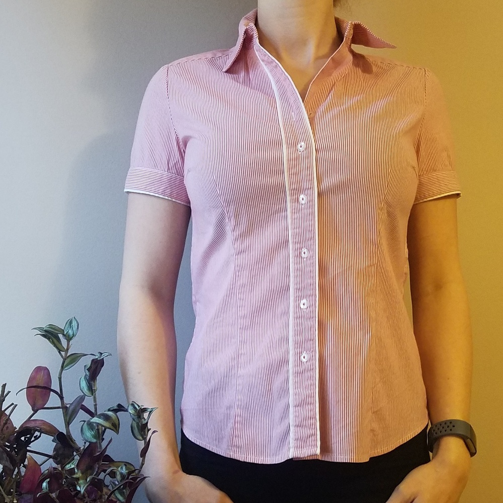 Striped button up